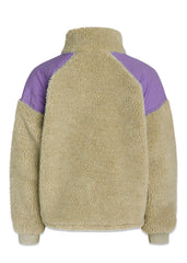 Teddy Mix Fuzzy Jacket - Fog Green/Paisley Purple-Outerwear-Mads Nørgaard-Butler Loftet