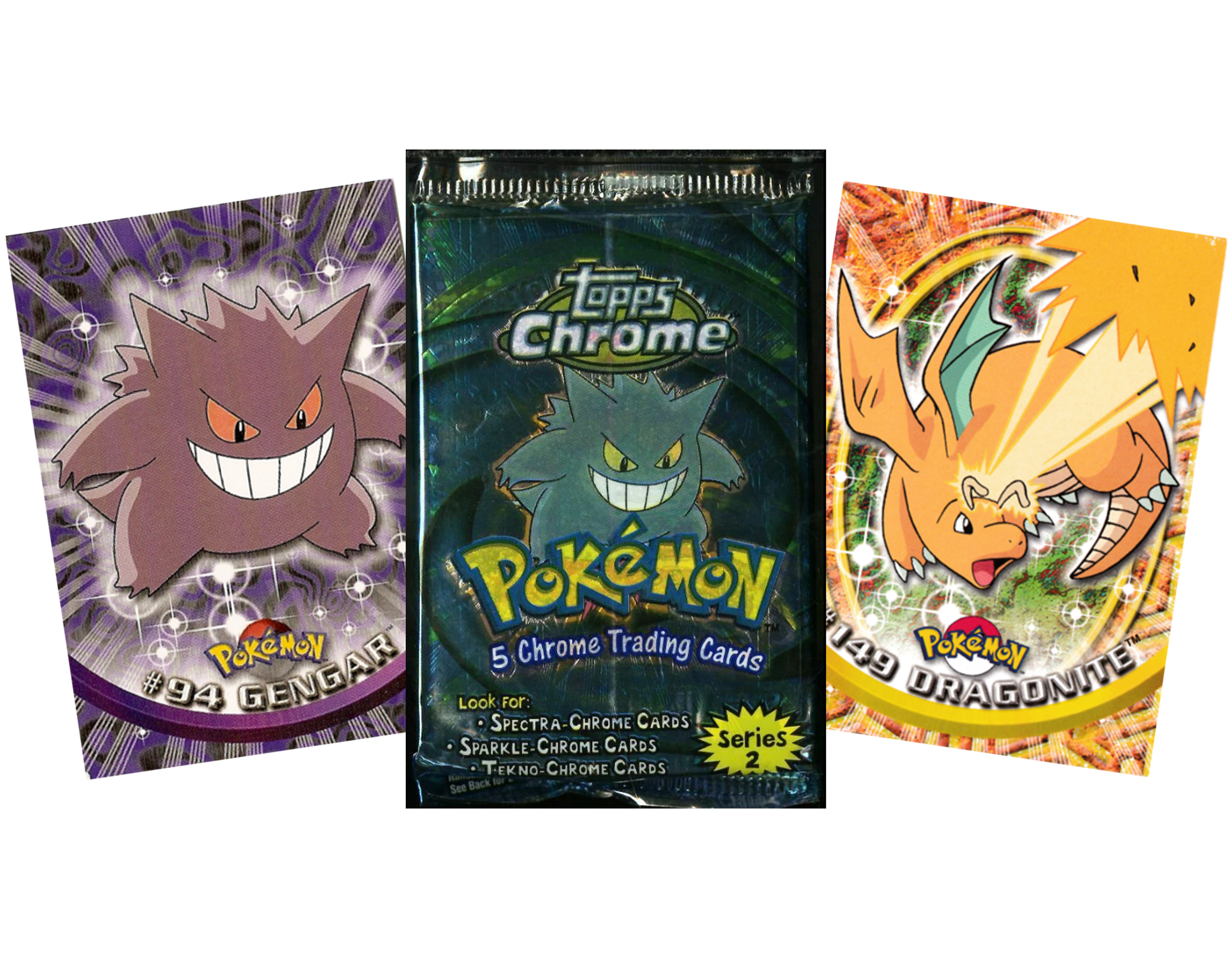 VINTAGE POKEMON TOPPS CHROME SERIES 2 Booster Pack x1