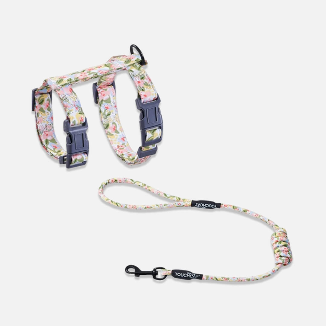 TouchCat Cat Harness & Leash Set for Walking | H-Style Cat Harness | MissyMoMo