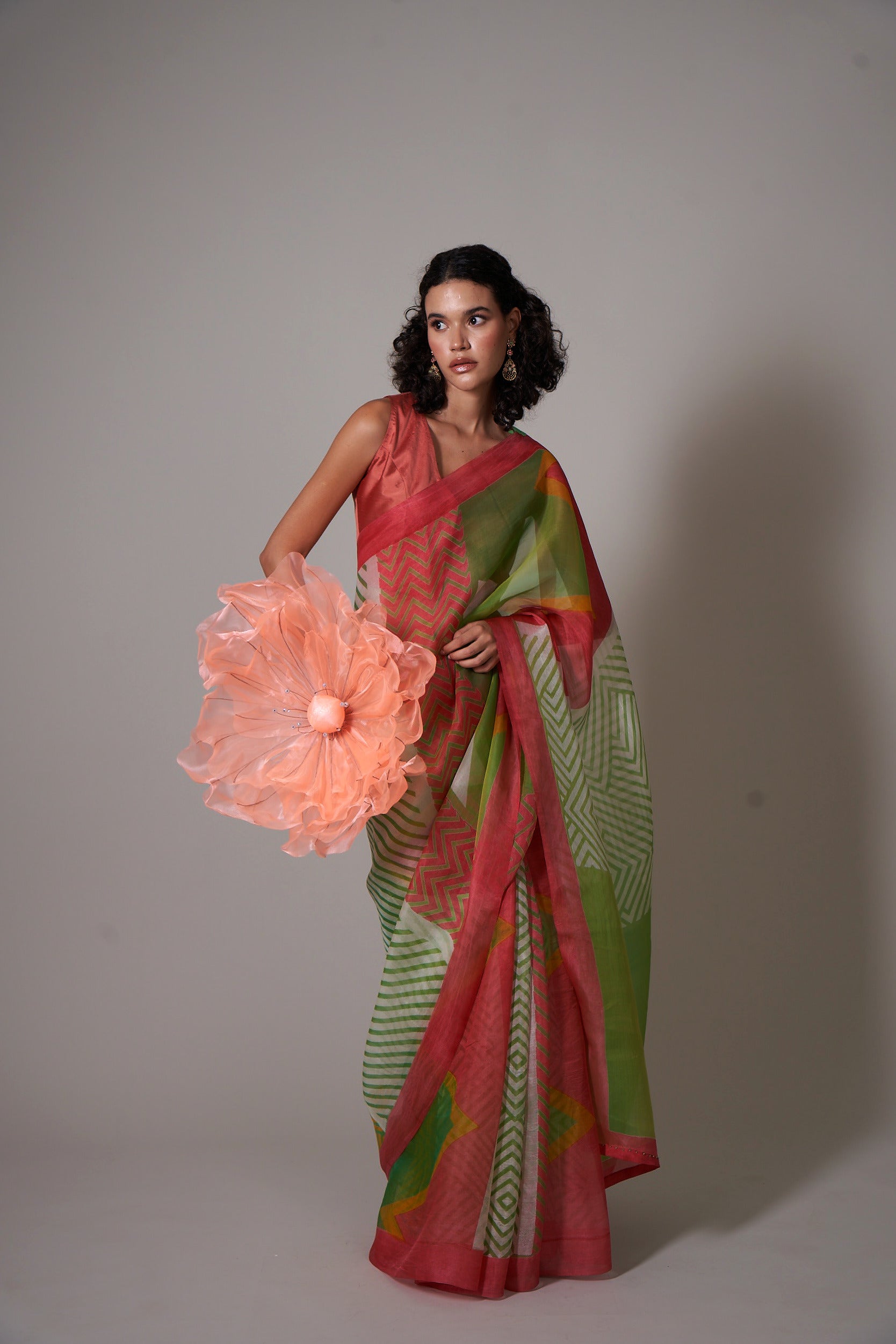 KESHI Multi-Colour Saree (Set of 2)