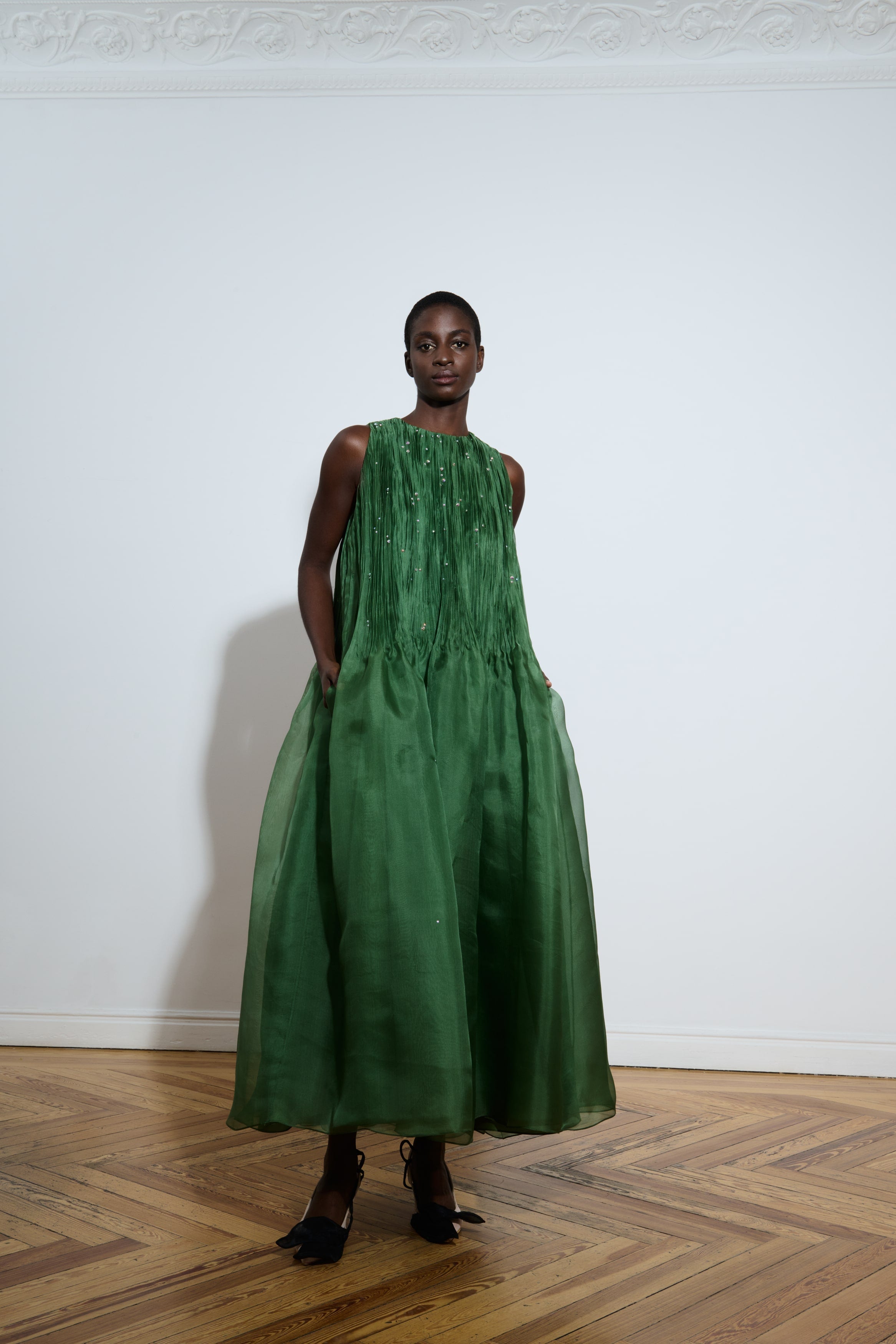 GREEN DRESS FOR EVENT THE 2ND SKIN CO.