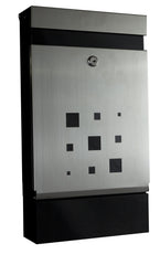 Sandleford Letter Box Caddy Stainless Steel Lockable Mailbox Wall Mounted