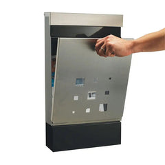 Sandleford Letter Box Caddy Stainless Steel Lockable Mailbox Wall Mounted