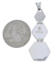 Southwest Silver Sturdy Multicolor Pendant PX29343