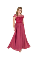 Women Chiffon Flare Formal Gown | Farah Naz New York