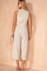 Cadhla Stone Tie Waist Jumpsuit