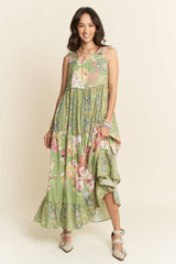 Tallulah Bloom Maxi Dress | Sage