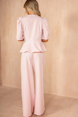 Keyna Pink Palazzo Trousers