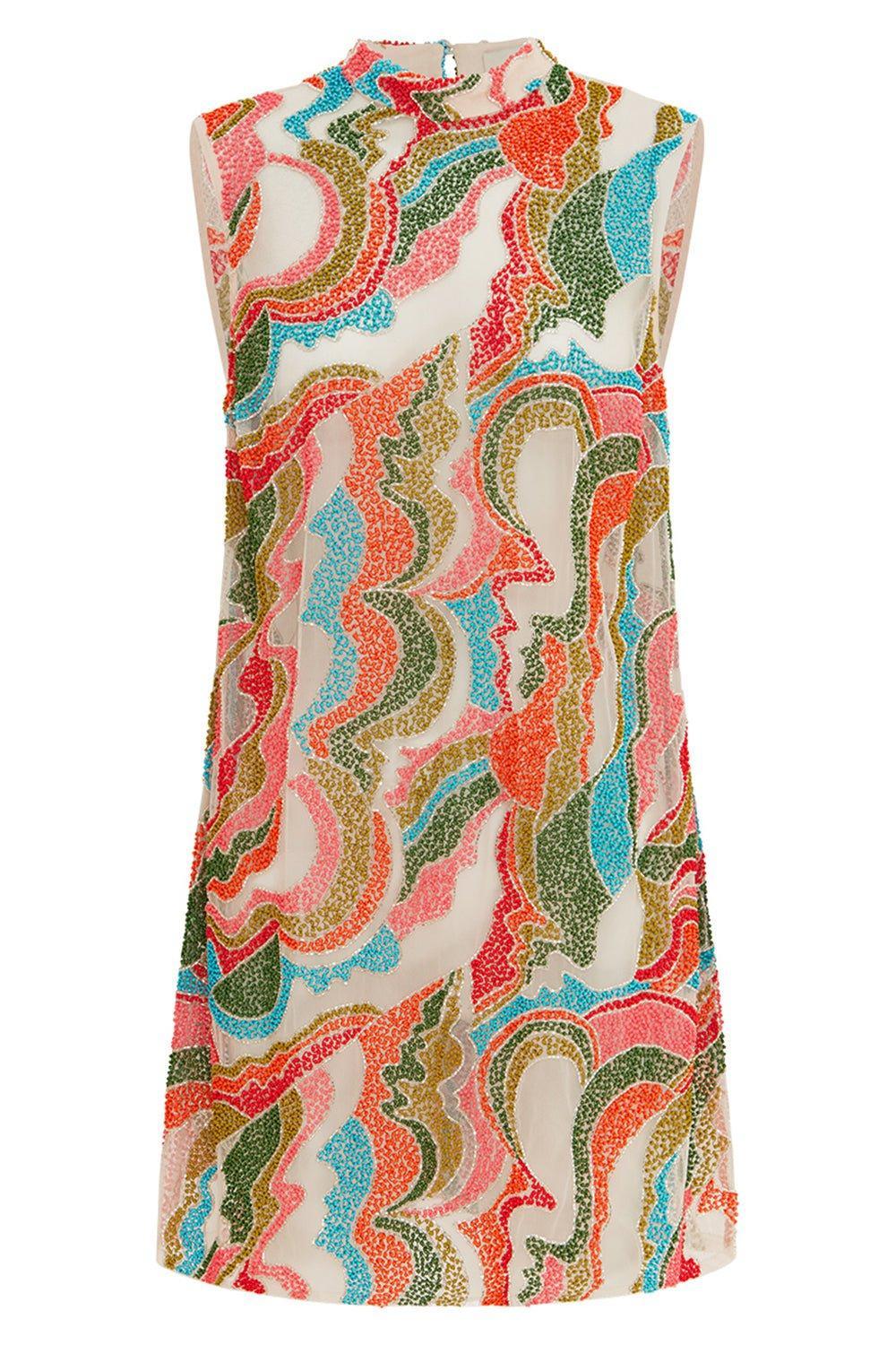 ALEMAIS-The Five Beaded Mini Dress-