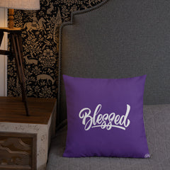 Purple Blessed Premium Pillow