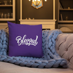 Purple Blessed Premium Pillow