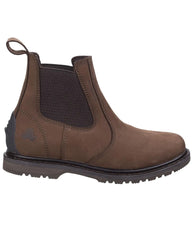 Brown Colored Amblers Aldingham Dealer Boots on a White background #colour_brown