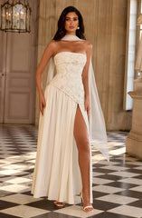 Anneliese Maxi Dress - Ivory Dress XS Babyboo Fashion Premium Exclusive Design