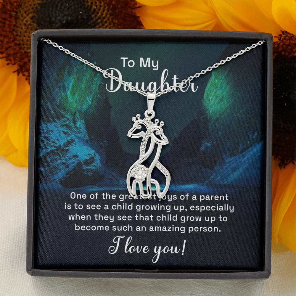 Giraffe Necklace For Daughter