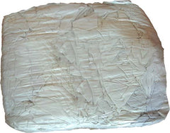 White 100% Cotton T-Shirt Rags - 10kg Bag
