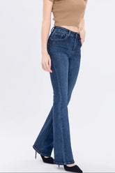Wrona Dark Blue Push Up Bootcut Jeans