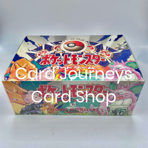 Pokemon Japanese base set booster box new sealed no bottom print no rarity card journeys