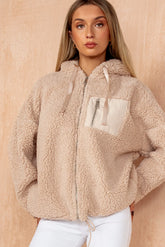 Polly Oatmeal Teddy Jacket