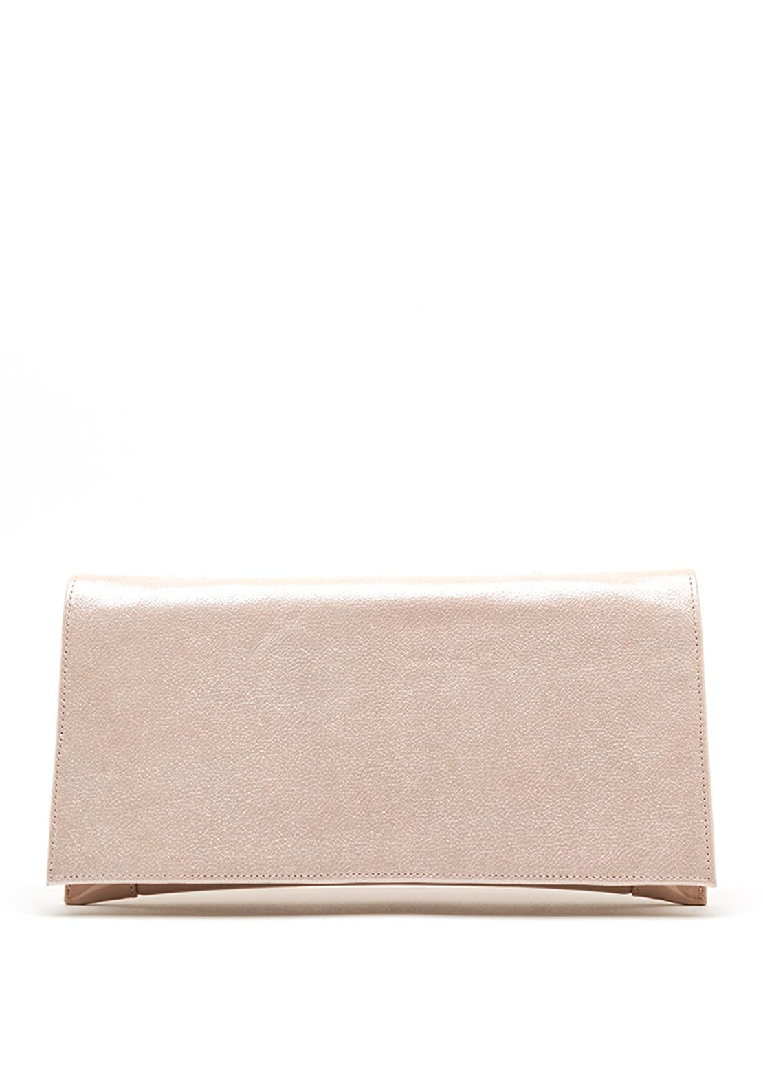 Bioeco by Arka Shimmer Patent Clutch Bag, Pink