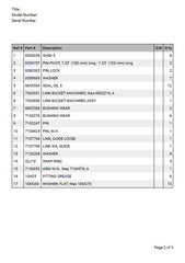 Bobcat TL360 Telehandler Parts Catalog Manual Instant PDF