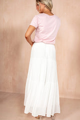 Lacey Pink Cotton T Shirt