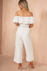 Bellamy Cream Polka Dot Culotte Jumpsuit
