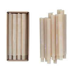 Creative Co-op Creative Co-op Unscented Powder Taper Candle in Box, Set of 12 - Little Miss Muffin Children & Home