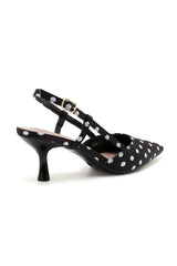 Penny Black Polka Dot Kitten Heels