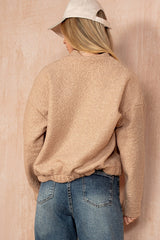 Cole Taupe Borg Jacket