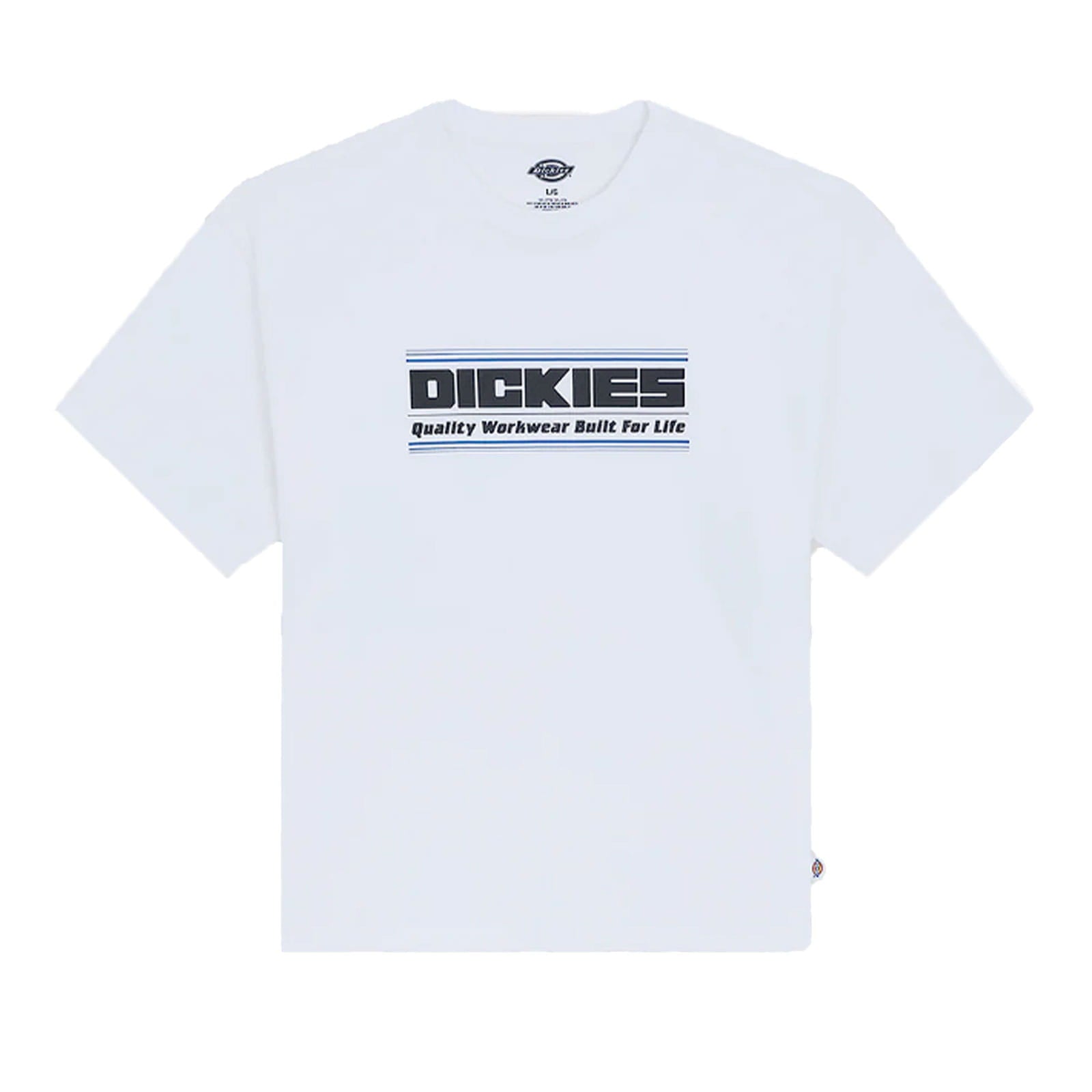T-shirt Dickies Derby SS White coton unisexe col rond