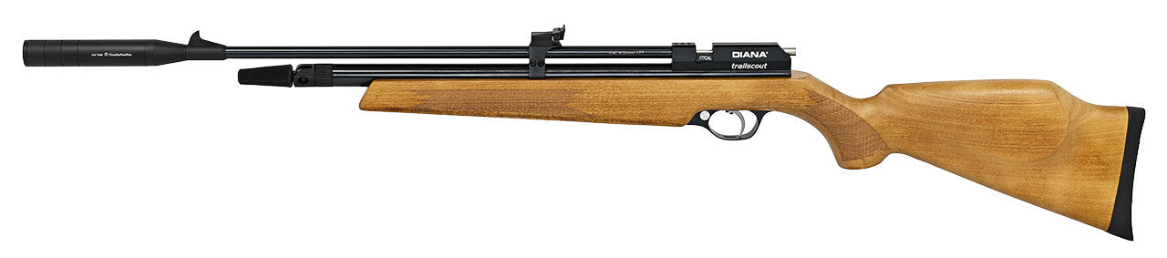 DIANA Trailscout Holz CO2 Luftgewehr Kaliber 4,5mm mit Schalldämpfer