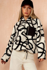 Polly Swirl Teddy Jacket