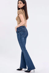 Wrona Dark Blue Push Up Bootcut Jeans