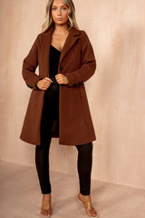 Tatum Chocolate Longline Coat
