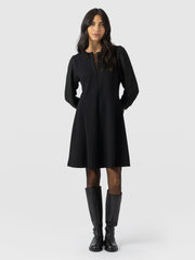 Ella Fit & Flare Dress - Black - Women's Dresses | Saint and Sofia® UK