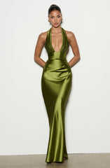 Elowen Maxi Dress - Olive Dress XS Babyboo Fashion Premium Exclusive Design