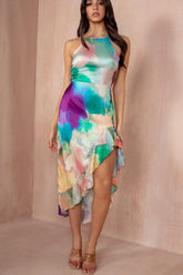 Saoirse Multi Print Midi Dress