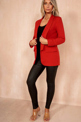 Brielle Red Longline Blazer