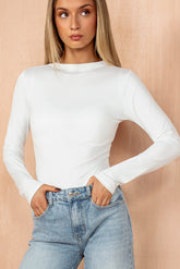 Giabella White Slinky Top