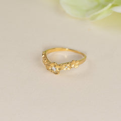 FLORA CRYSTAL GOLDEN RING