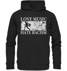 Love Music - Hate Racism - Premium Unisex Hoodie