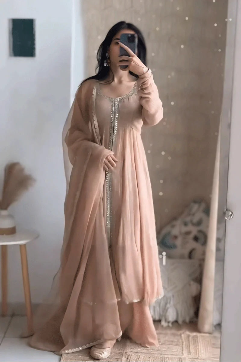 full sleeve gown for diwali festival