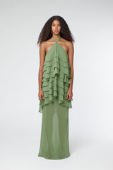 GAIA TIERED MAXI DRESS | JUNIPER