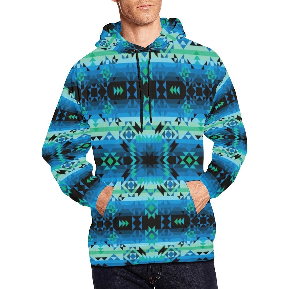 Green Star All Over Print Hoodie for Men (USA Size) (Model H13) All Over Print Hoodie for Men (H13) e-joyer