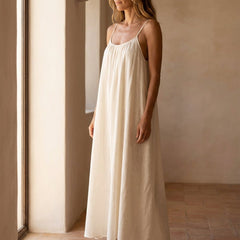 Soleia™ Flowy Open Back Summer Maxi Dress - Lark & Clover