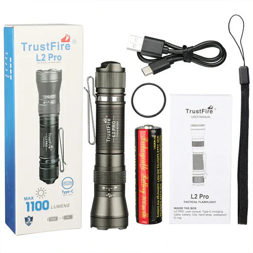 Pro Tactical Flashlight 1100 Lumens