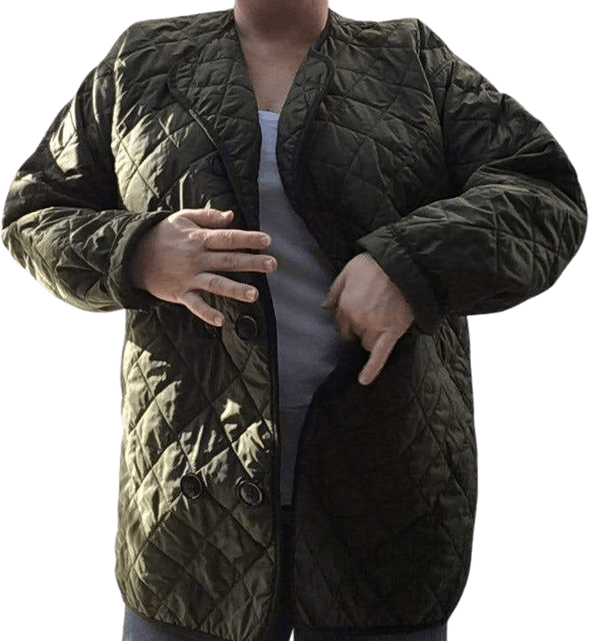 Double Breasted Quilted Field Jacket by military