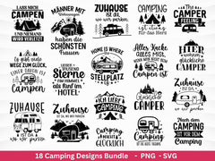 Plotterdatei Camping Wohnwagen Svg , Plotterdatei Camper, Camping Sprüche, Camping Sprüche Schriftzüge - Camper Svg - Camper Geschenk