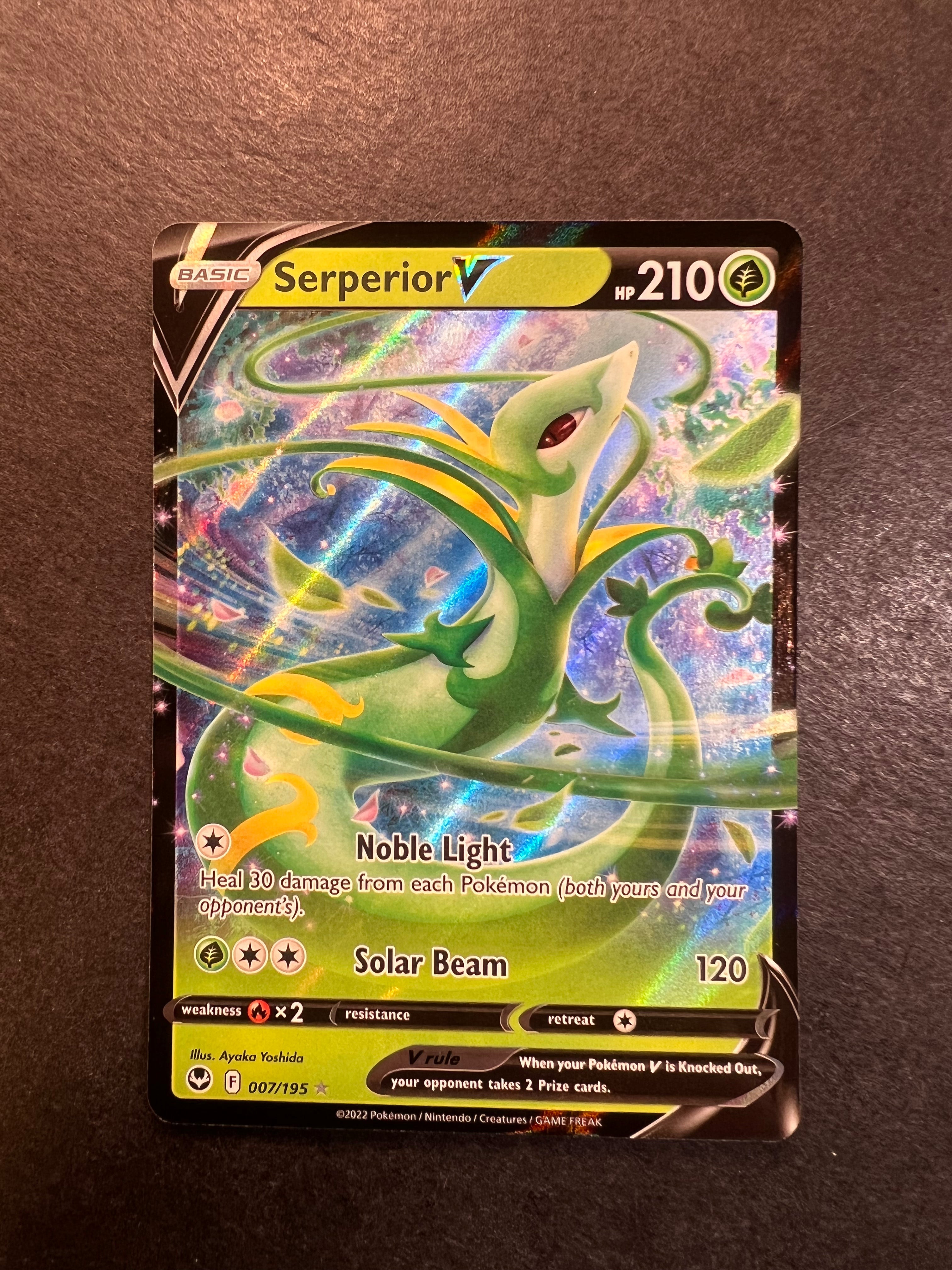 Serperior V - 007/195 Ultra Rare - Silver Tempest