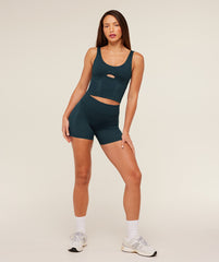 Gymshark Weekend Seamless Shorts - Deep Petrol Blue / Stealth Blue